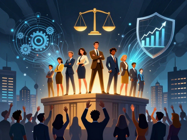 CFO and COO executive leadership demand illustration showing diverse business leaders representing operational efficiency, financial accountability, and organizational resilience